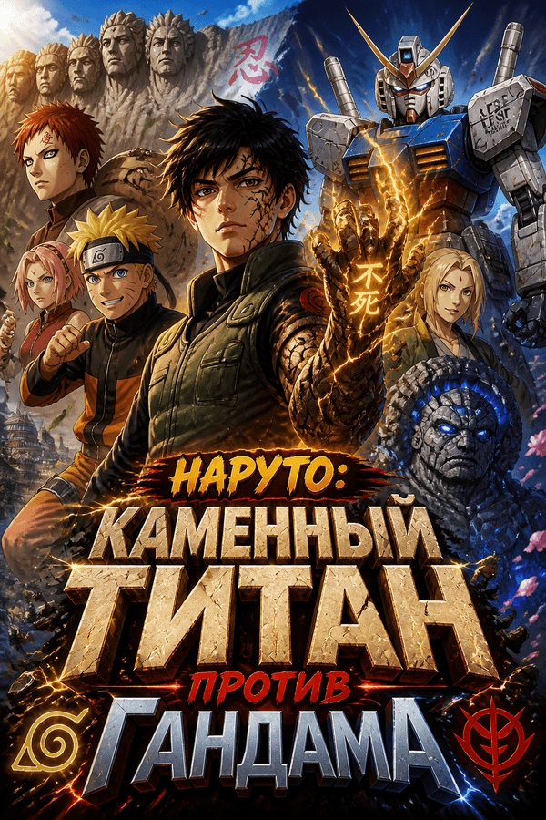 Наруто: Каменный титан против Гандама