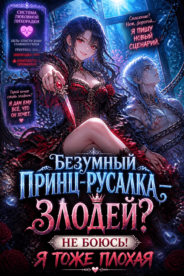 Безумный принц-русалка — злодей? Не боюсь! Я тоже плохая
