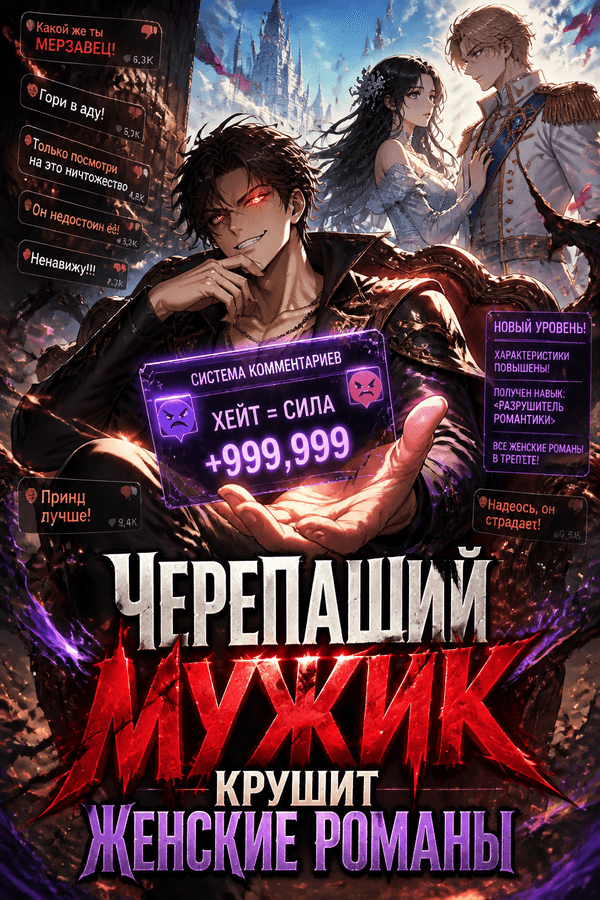 Черепаший мужик крушит женские романы