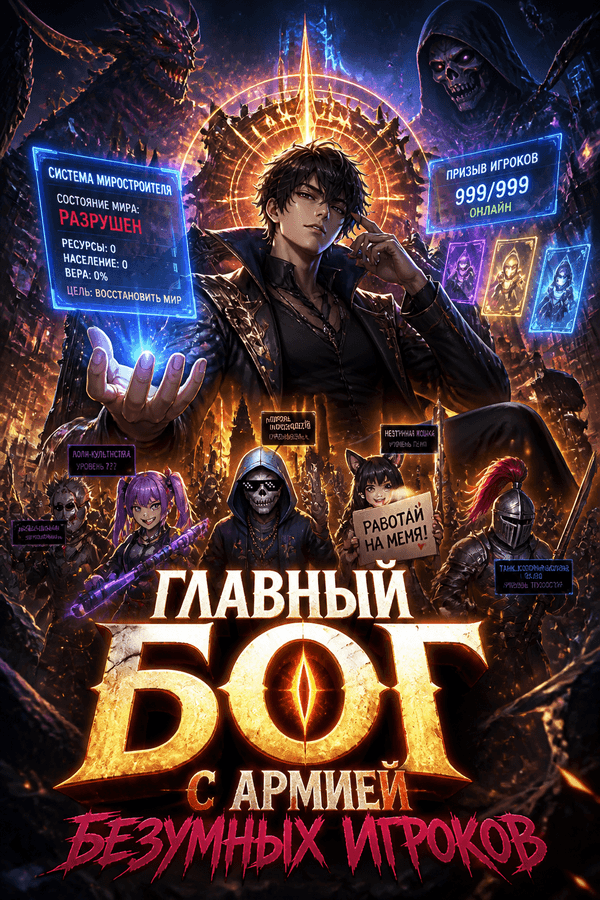 Главный Бог с армией безумных игроков