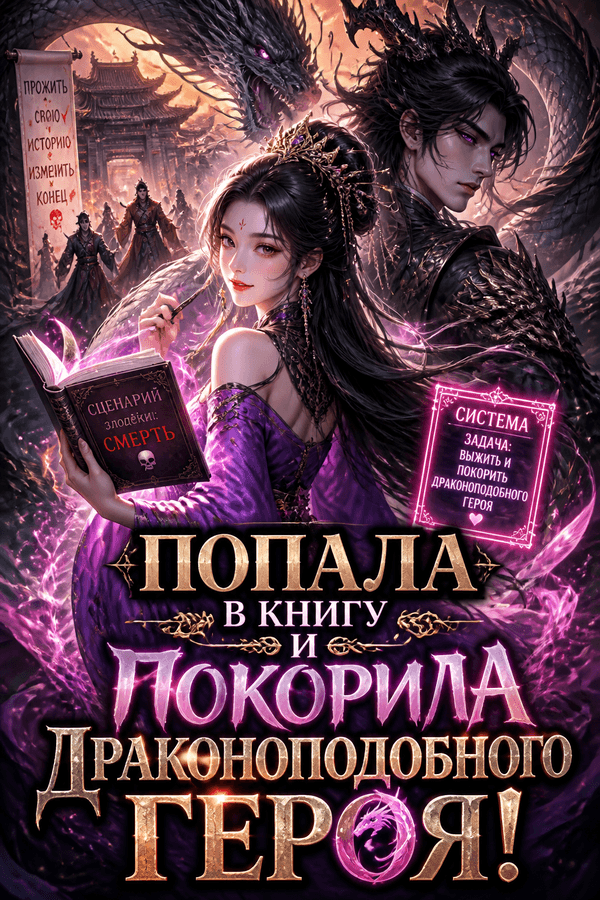 Попала в книгу и покорила драконоподобного героя!