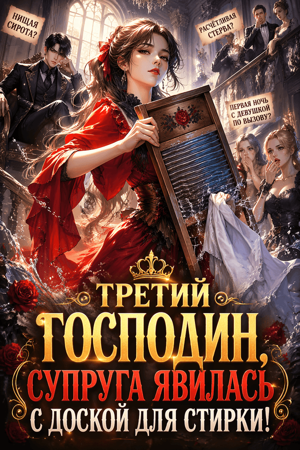 Третий господин, супруга явилась с доской для стирки!
