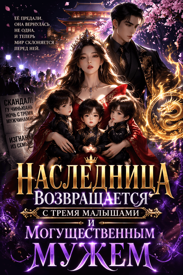 Наследница возвращается с тремя малышами и могущественным мужем