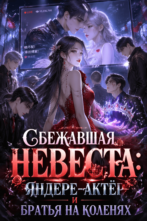 Сбежавшая невеста: Яндере-актёр и братья на коленях