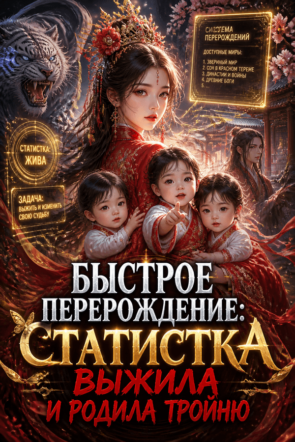 Быстрое перерождение: Статистка выжила и родила тройню