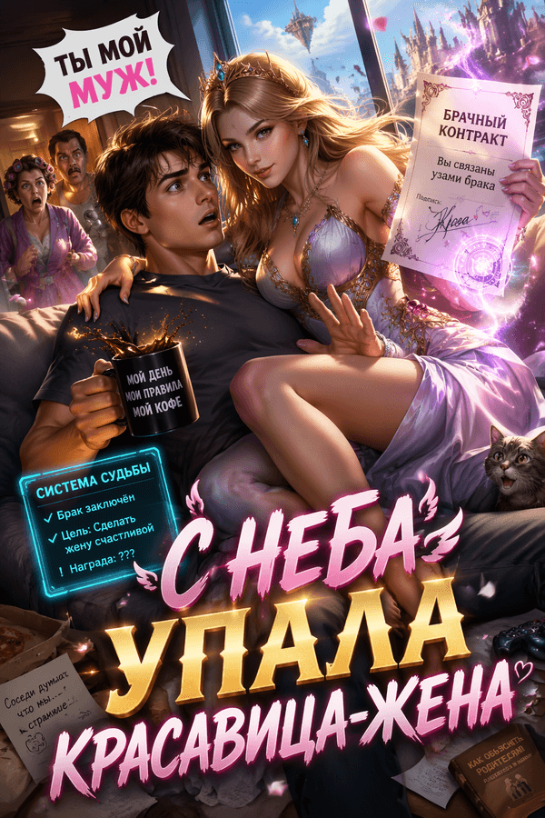 С неба упала красавица-жена