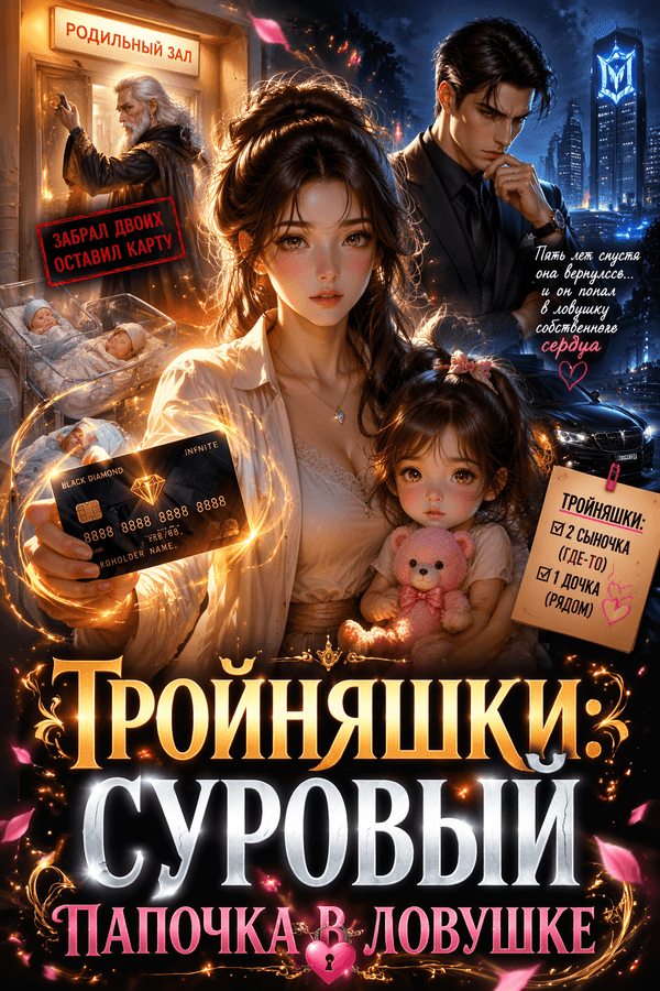 Тройняшки: Суровый папочка в ловушке