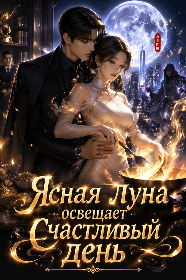 Ясная луна освещает счастливый день