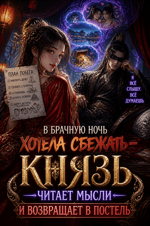 В брачную ночь хотела сбежать — князь читает мысли и возвращает в постель