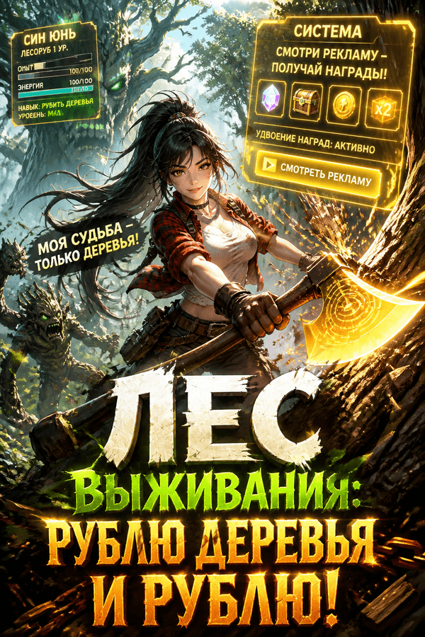 Лес выживания: рублю деревья и рублю!