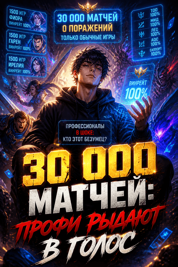 30 000 матчей: профи рыдают в голос