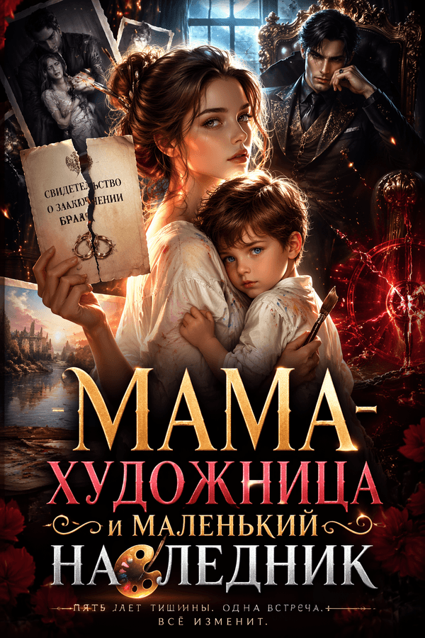 Мама-художница и маленький наследник
