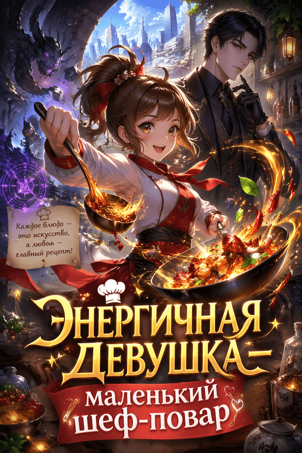Энергичная девушка — маленький шеф-повар