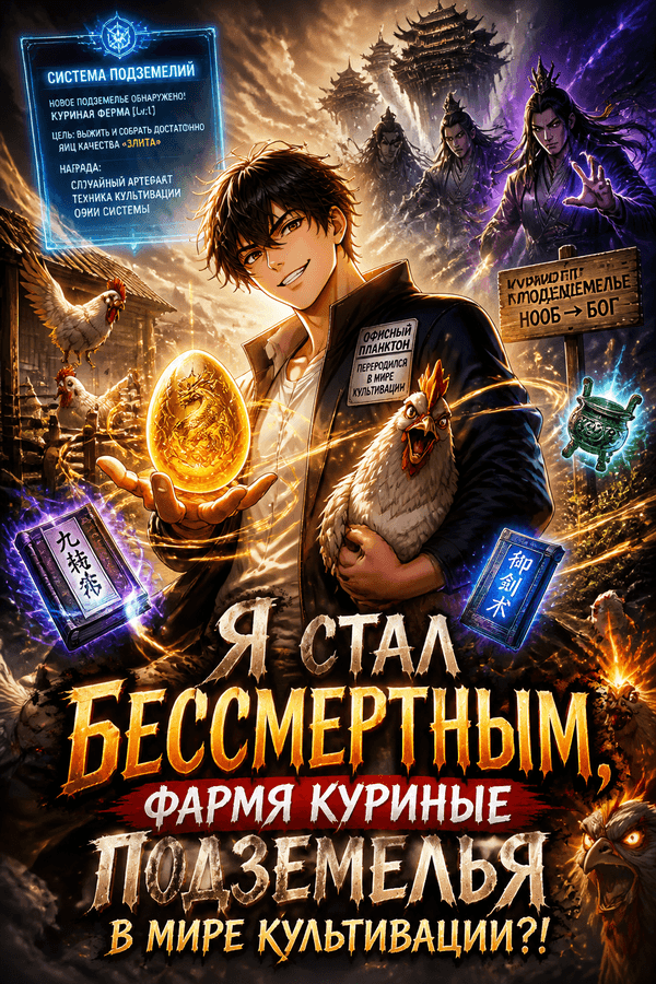 Я стал бессмертным, фармя куриные подземелья в мире культивации?!