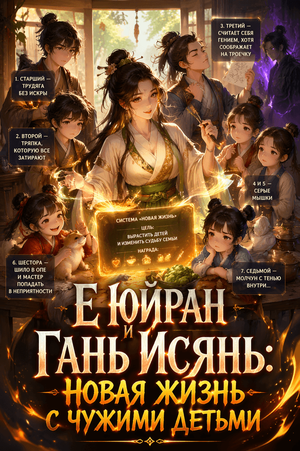 Е Юйран и Гань Исянь: Новая жизнь с чужими детьми