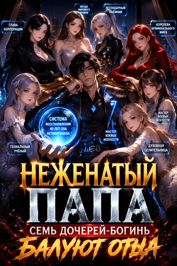 Неженатый папа: семь дочерей-богинь балуют отца