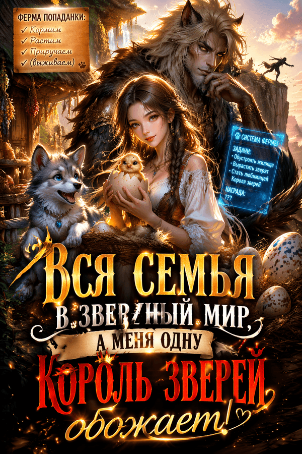 Вся семья в звериный мир, а меня одну король зверей обожает!