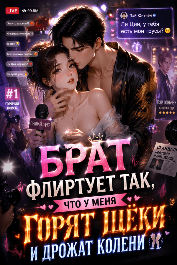 Брат флиртует так, что у меня горят щёки и дрожат колени