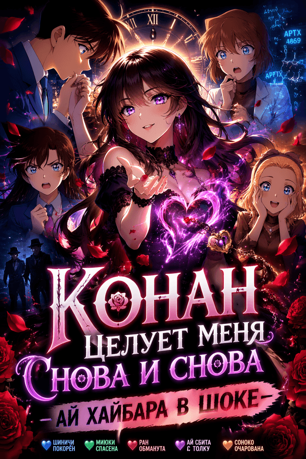 Конан целует меня снова и снова — Ай Хайбара в шоке