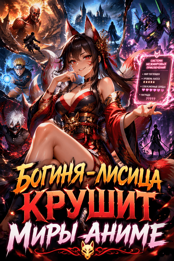 Богиня-лисица крушит миры аниме