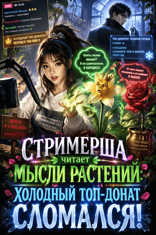 Стримерша читает мысли растений: холодный топ-донат сломался!