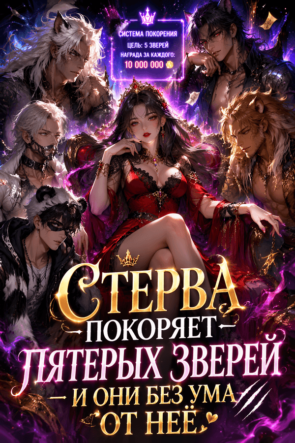 Стерва покоряет пятерых зверей — и они без ума от неё
