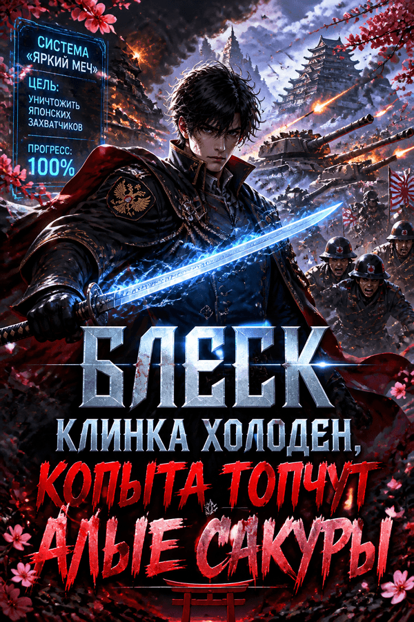 Блеск клинка холоден, копыта топчут алые сакуры