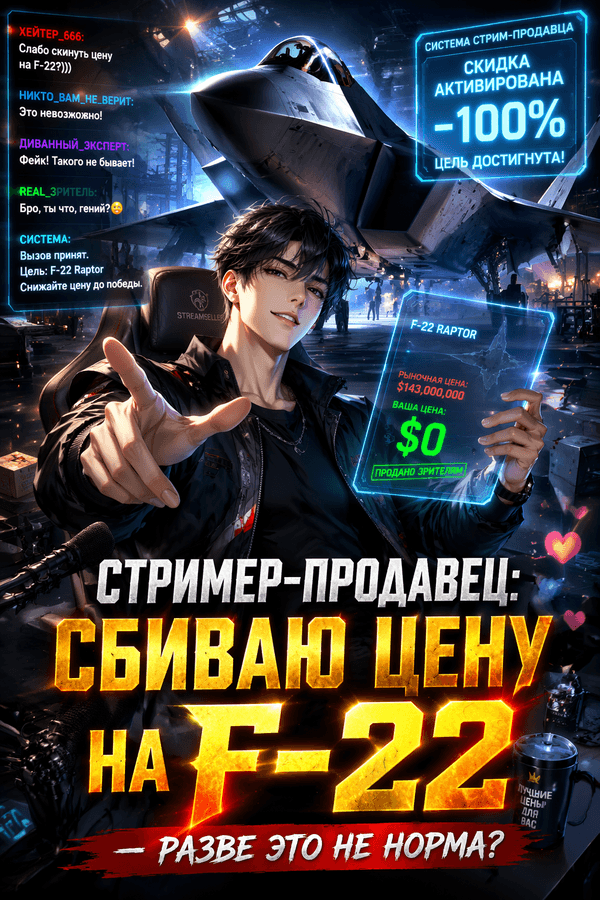 Стример-продавец: Сбиваю цену на F-22 — разве это не норма?