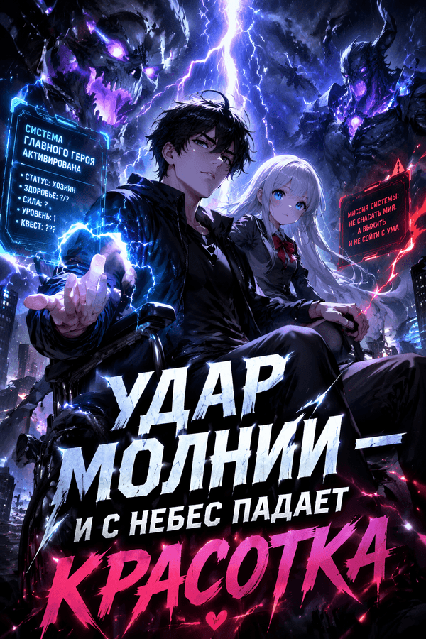 Удар молнии — и с небес падает красотка