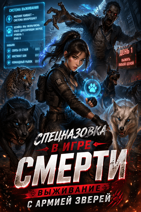 Спецназовка в игре смерти: выживание с армией зверей