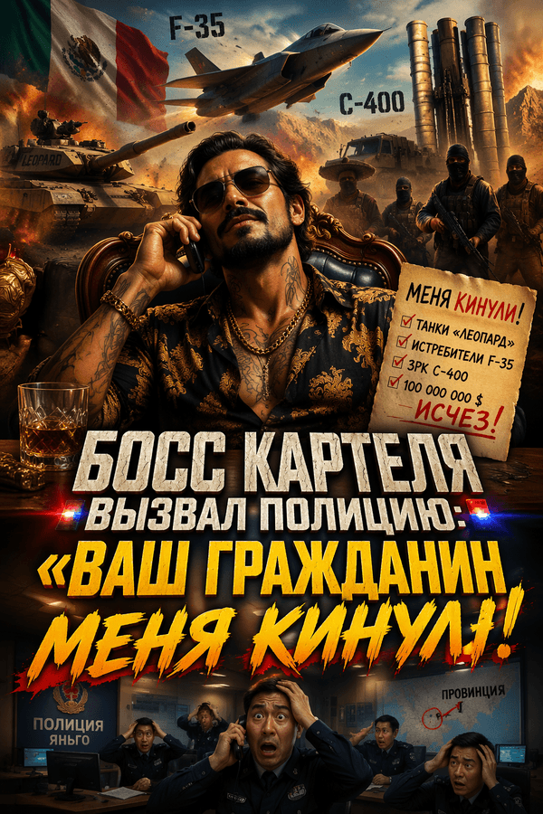 Босс картеля вызвал полицию: «Ваш гражданин меня кинул!