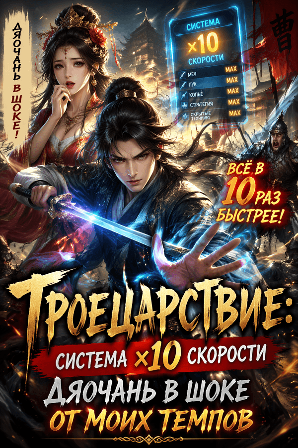 Троецарствие: Система ×10 скорости — Дяочань в шоке от моих темпов
