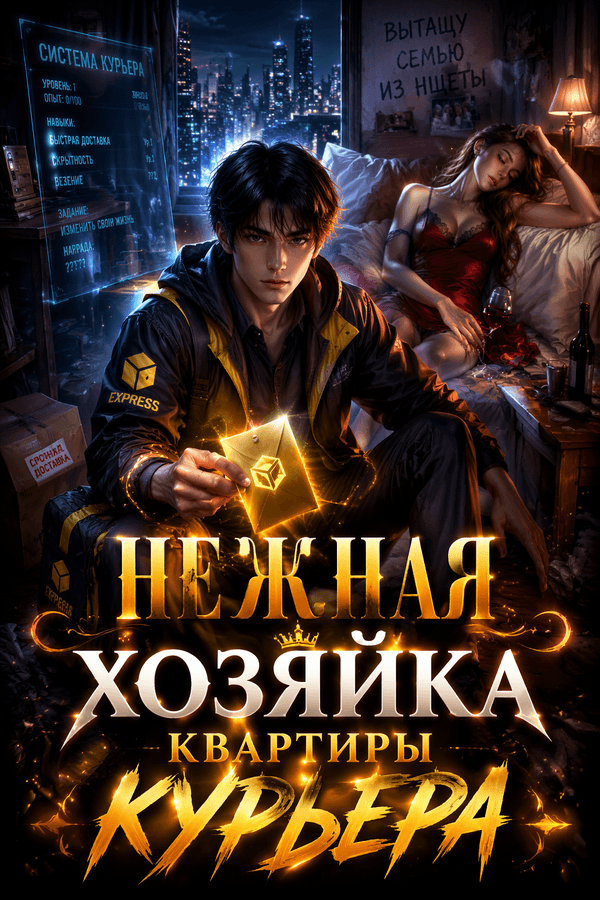 Нежная хозяйка квартиры курьера