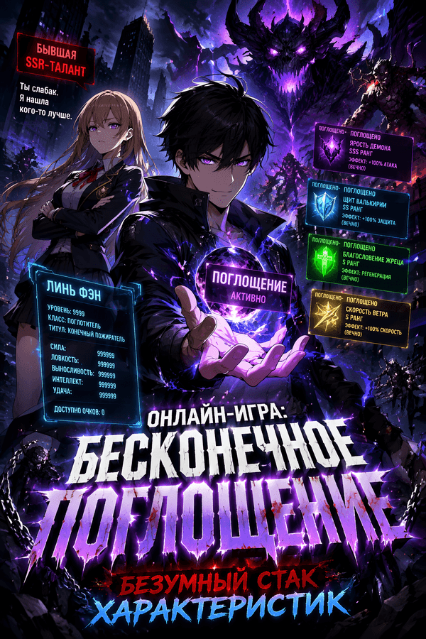 Онлайн-игра: Бесконечное поглощение — безумный стак характеристик