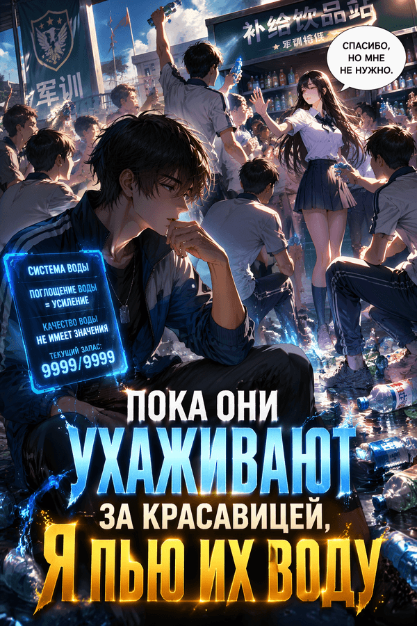 Пока они ухаживают за красавицей, я пью их воду