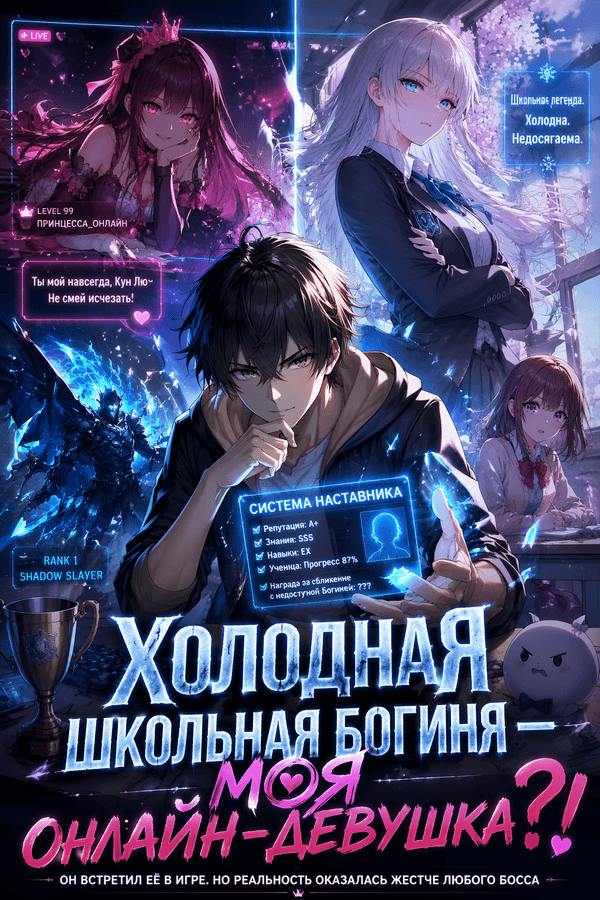 Холодная школьная богиня — моя онлайн-девушка?!