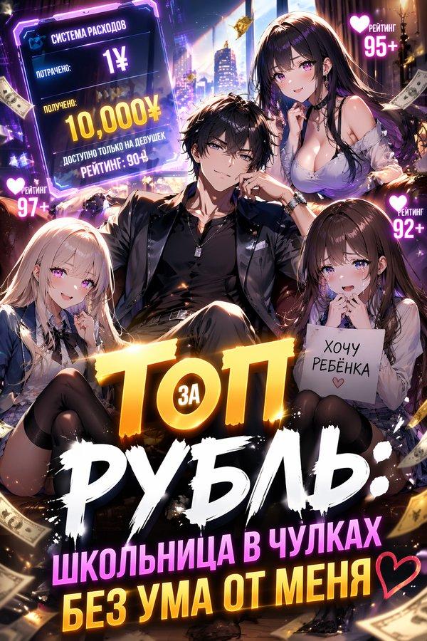 Топ за рубль: школьница в чулках без ума от меня