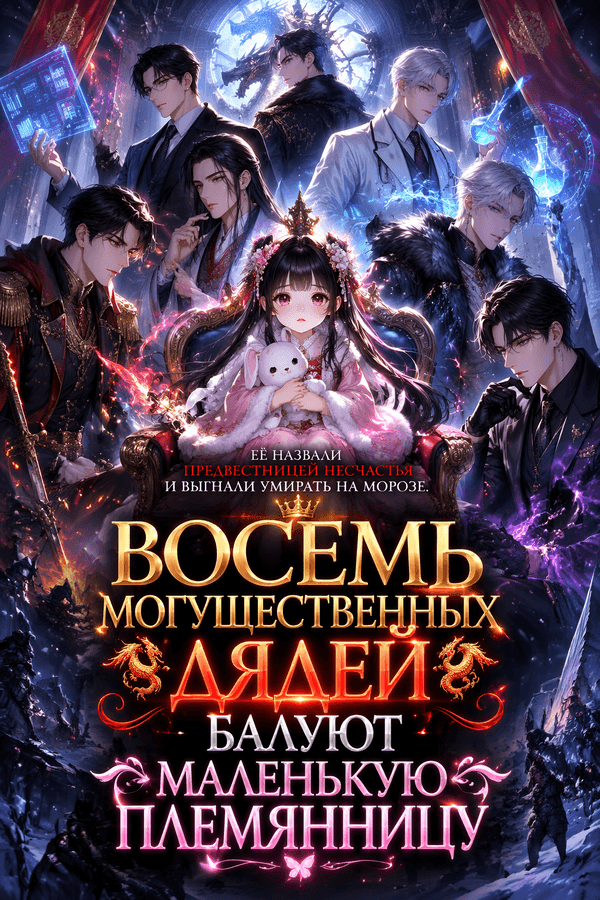 Восемь могущественных дядей балуют маленькую племянницу