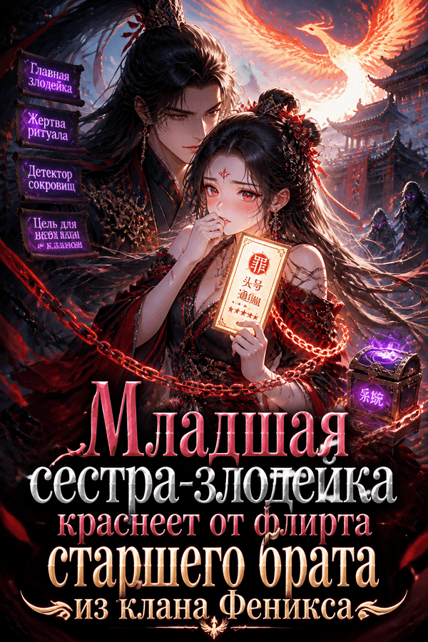 Младшая сестра-злодейка краснеет от флирта старшего брата из клана Феникса