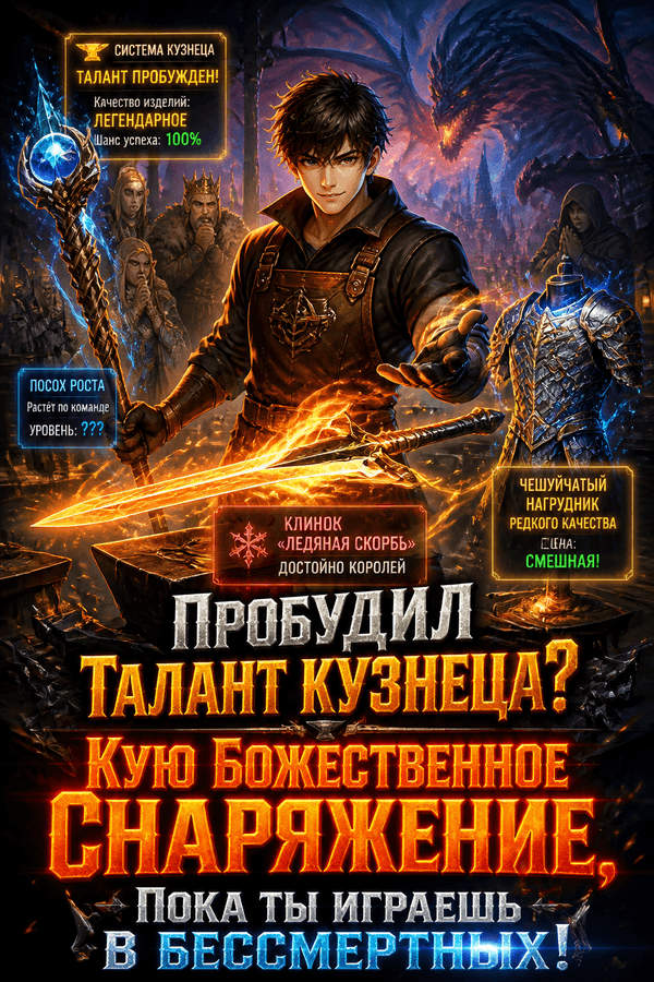 Пробудил талант кузнеца? Кую божественное снаряжение, пока ты играешь в бессмертных!