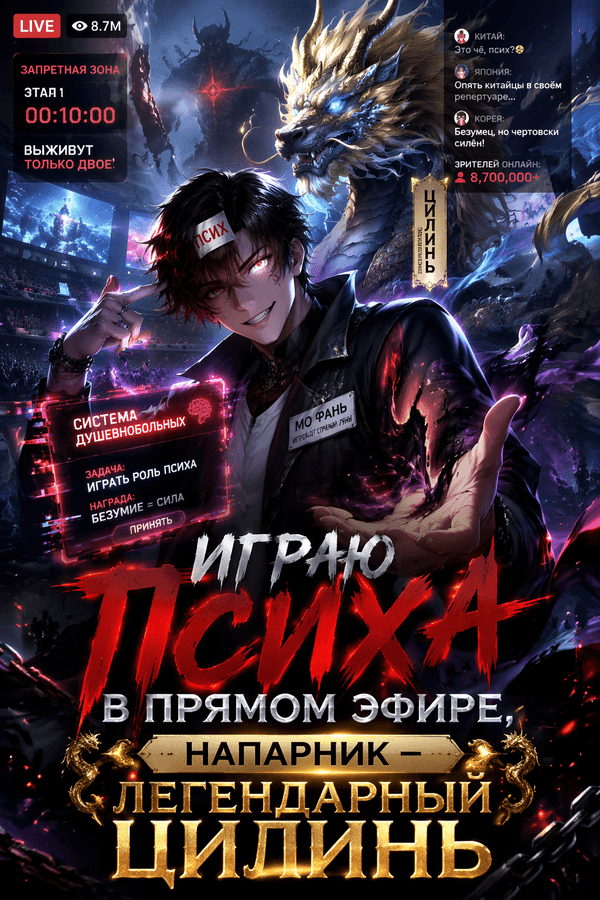 Играю психа в прямом эфире, напарник — легендарный Цилинь