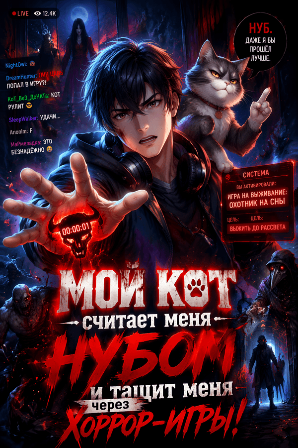 Мой кот считает меня нубом и тащит меня через хоррор-игры!