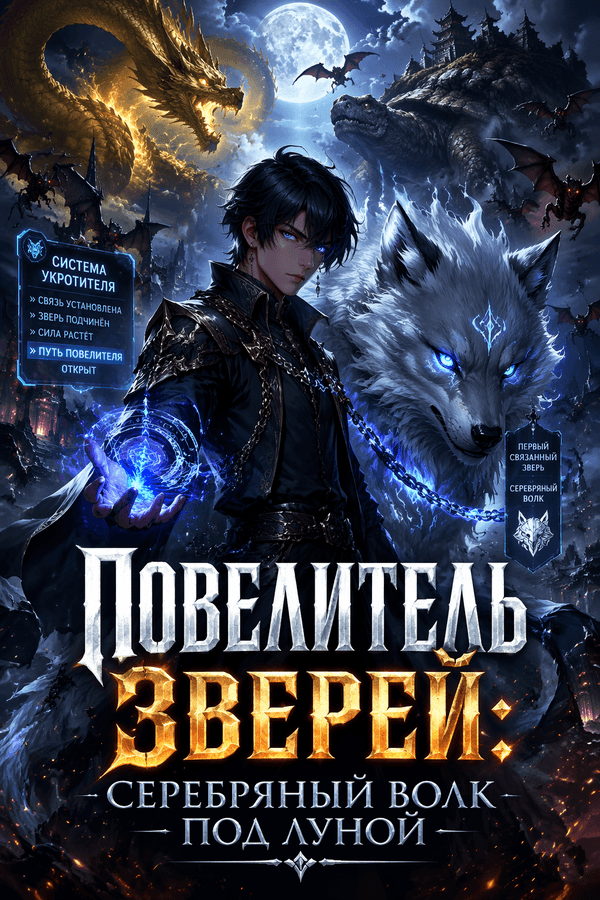 Повелитель зверей: Серебряный волк под луной
