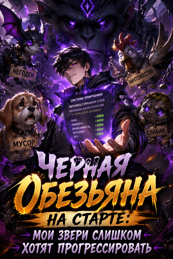 Черная обезьяна на старте: Мои звери слишком хотят прогрессировать