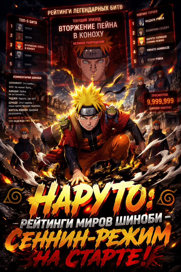Наруто: Рейтинги миров шиноби — Сеннин-режим на старте!