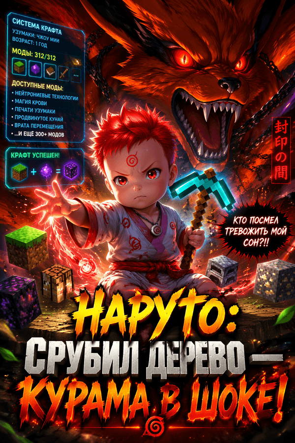 Наруто: Срубил дерево — Курама в шоке!