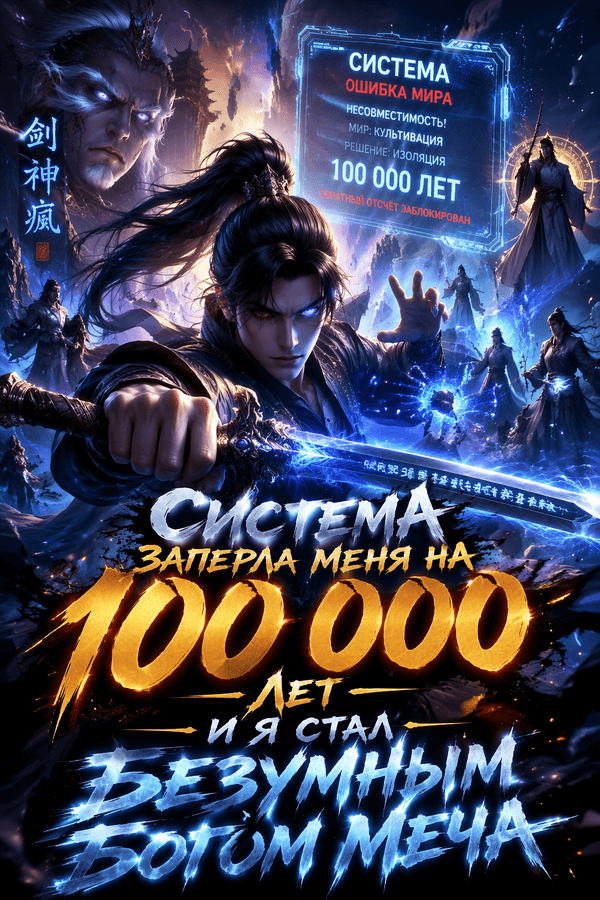 Система заперла меня на 100 000 лет — и я стал безумным богом меча
