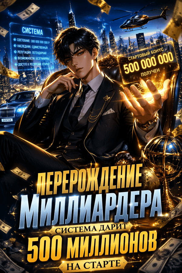 Перерождение миллиардера: система дарит 500 миллионов на старте