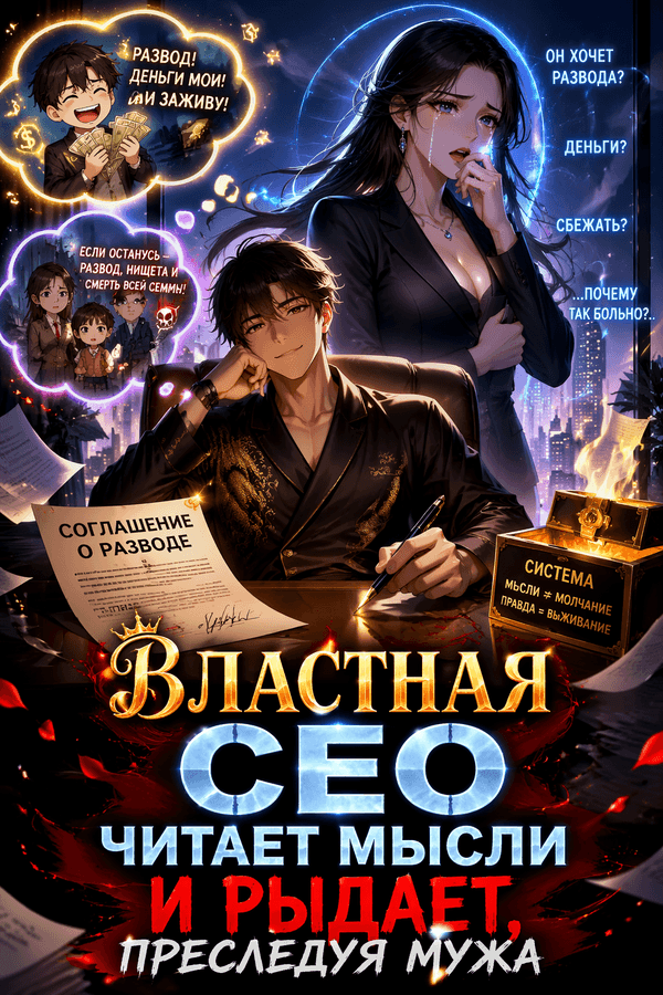 Властная CEO читает мысли и рыдает, преследуя мужа