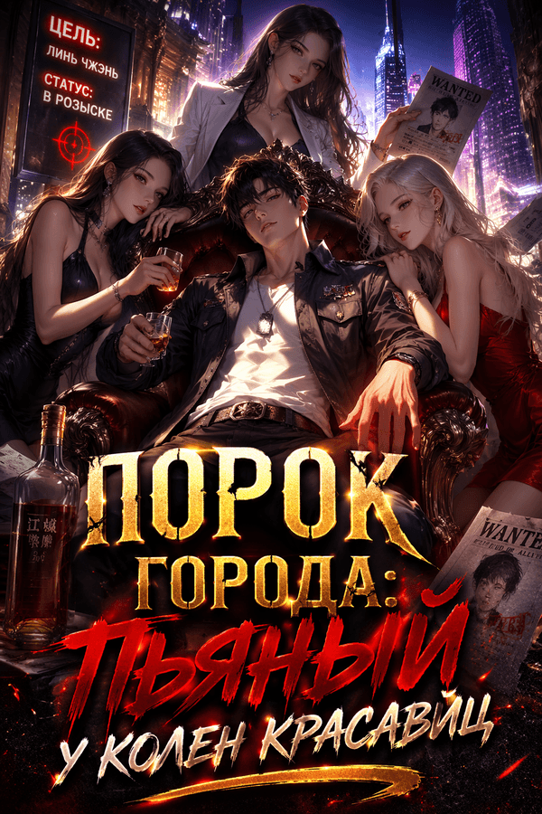 Порок города: Пьяный у колен красавиц